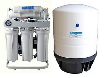 RO-Light-Commercial-Reverse-Osmosis-Water-Filter-System-300-GPD-Booster-Pump-PG  ROT-14 Gallon Tank