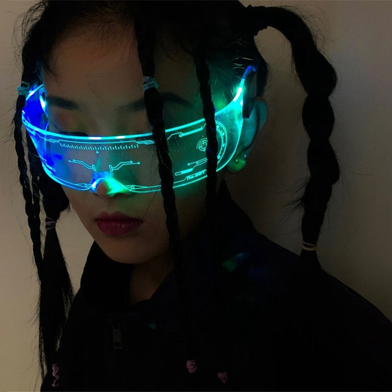 LED Luminous Colorful Light Up Glasses