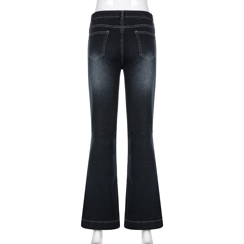 Low Waisted Harajuku Flare Jeans