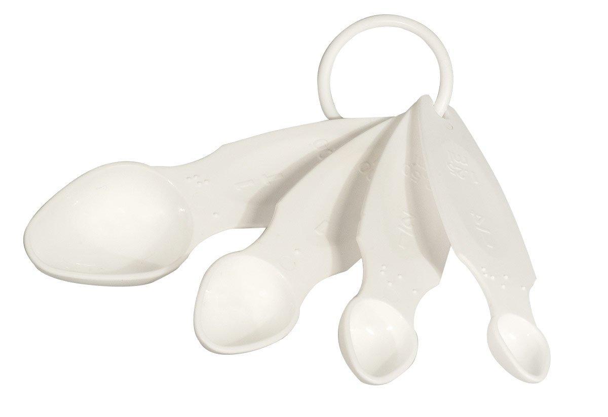 Set of 4 Nested Braille Measuring Spoons