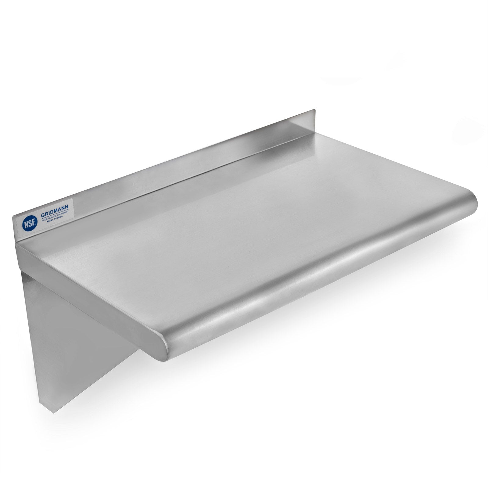 OPEN BOX - 24 x 18 Inch NSF Stainless Steel Wall-Mount Shelf