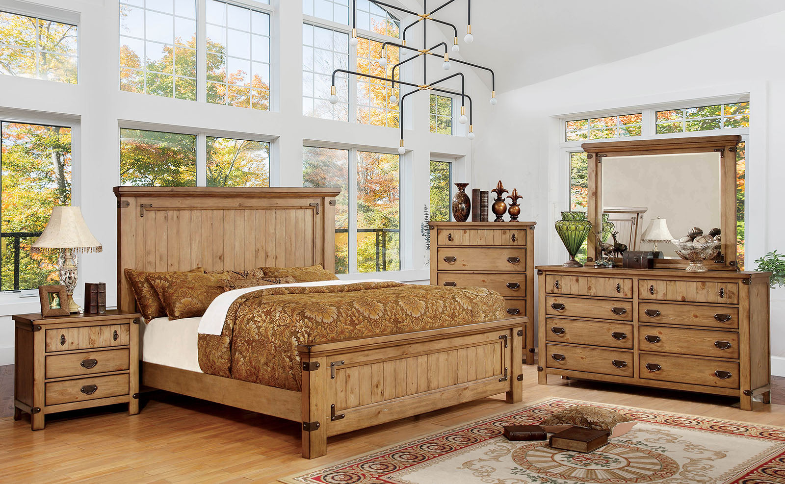 PIONEER Weathered Elm Cal.King Bed