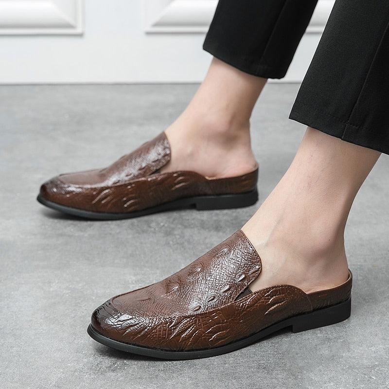 Mens Genuine Leather Moccasins Light Breathable Slip On Boat...