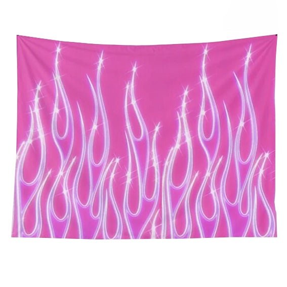 Pink Flame Tapestry