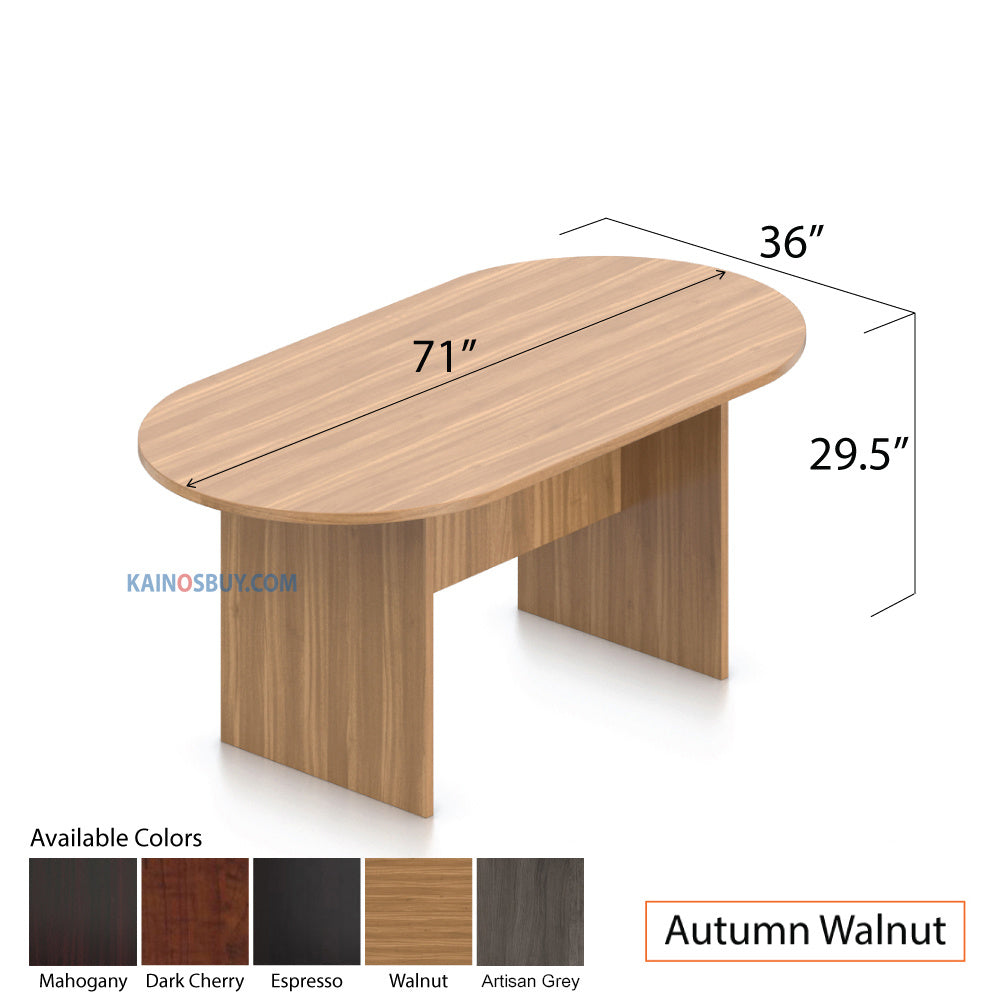 6ft, 8ft, 10ft Racetrack Conference Table and Chair (6508) Set