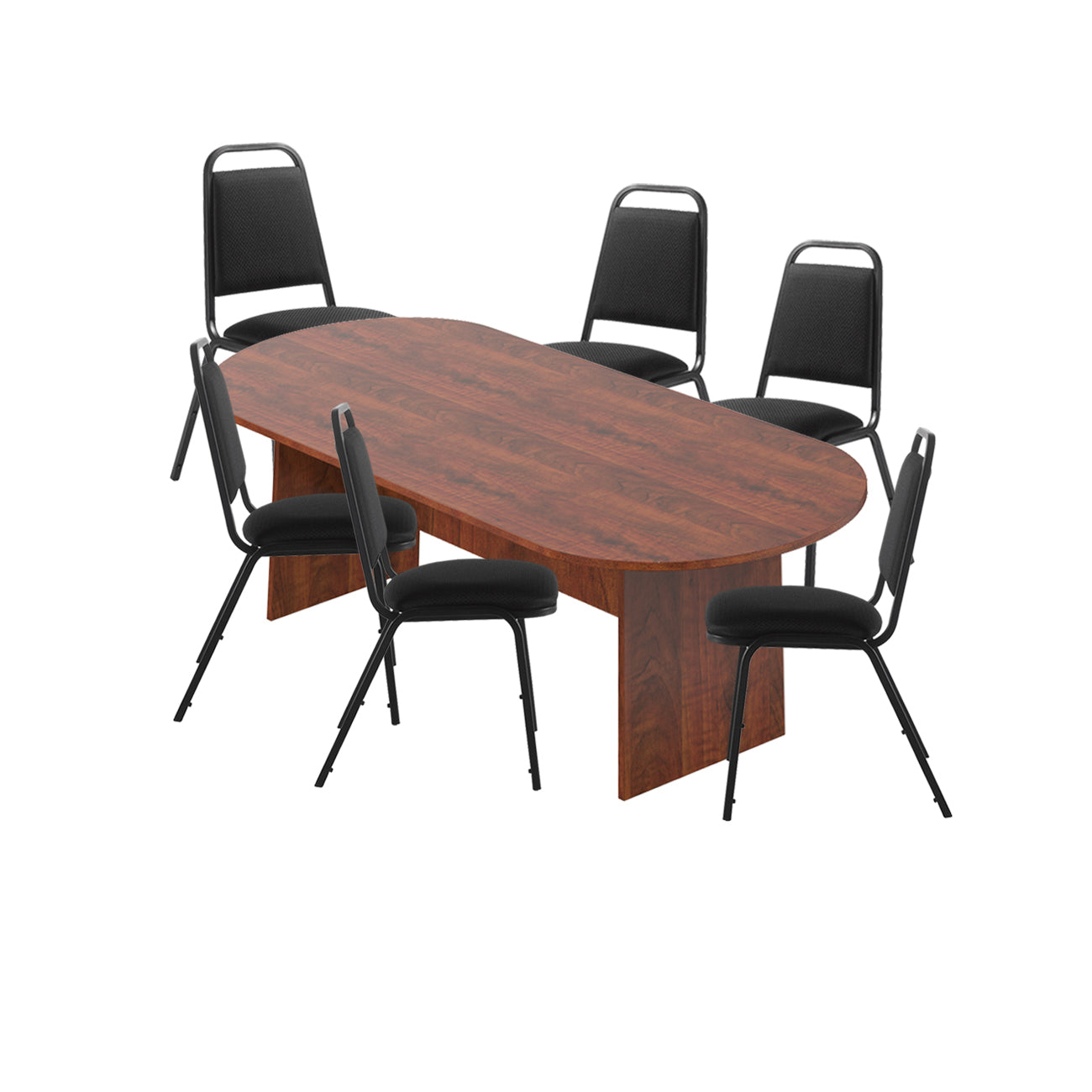 6ft, 8ft, 10ft Racetrack Conference Table and Chair (G11934) Set