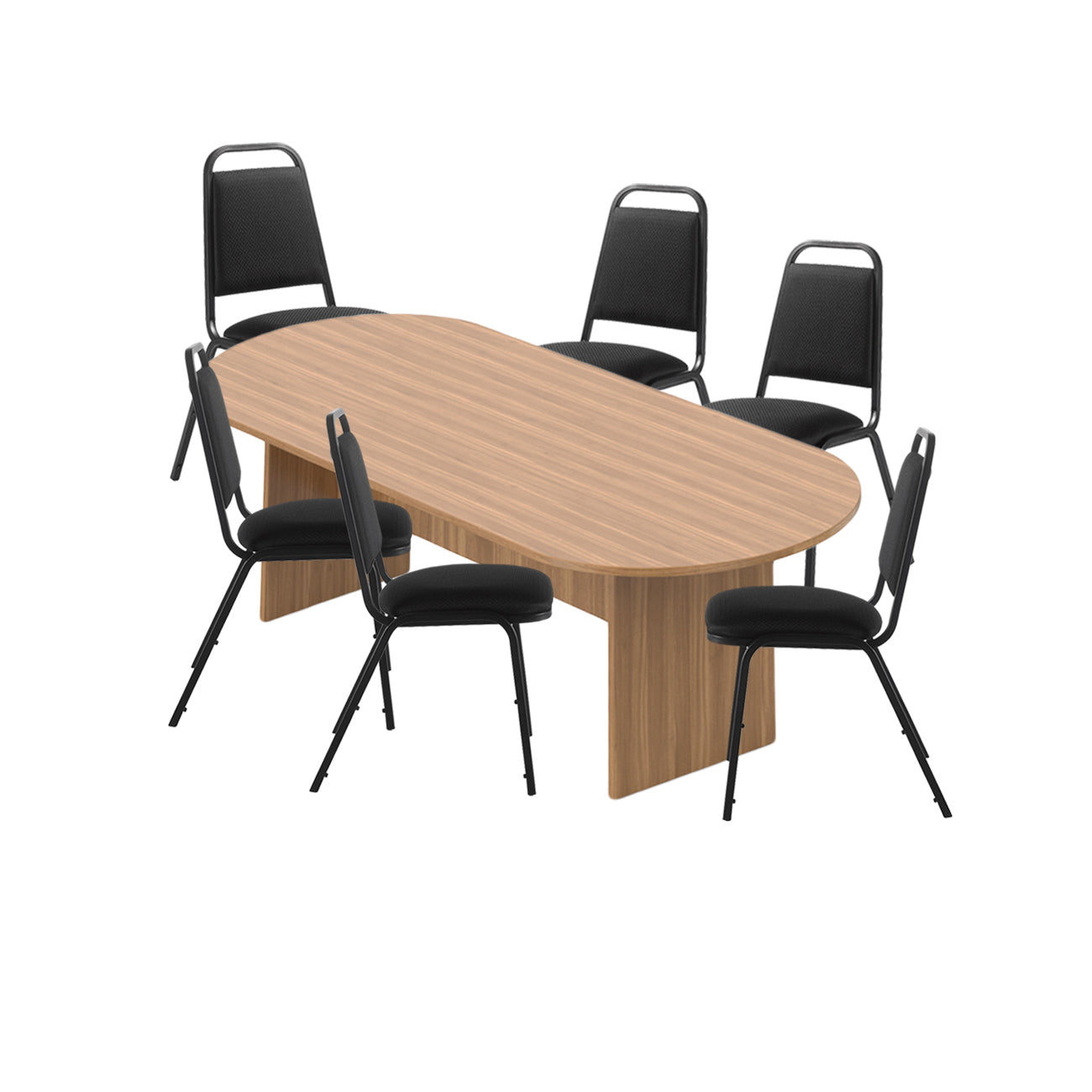 6ft, 8ft, 10ft Racetrack Conference Table and Chair (G11934) Set