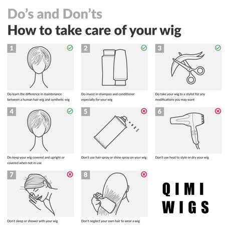 qimi wigs care