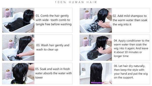 Qimi wigs hair clean care