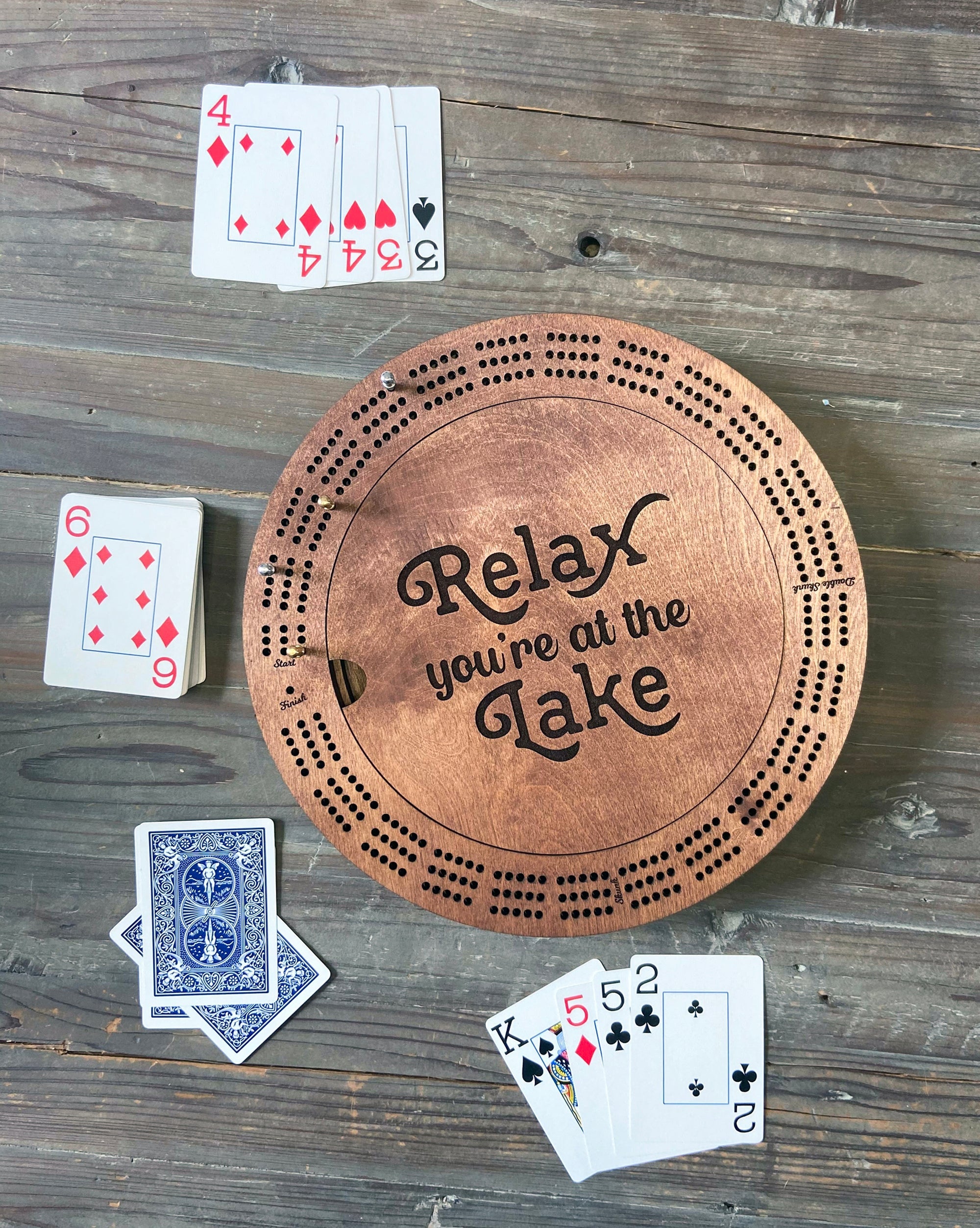 Sioux Cribbage board