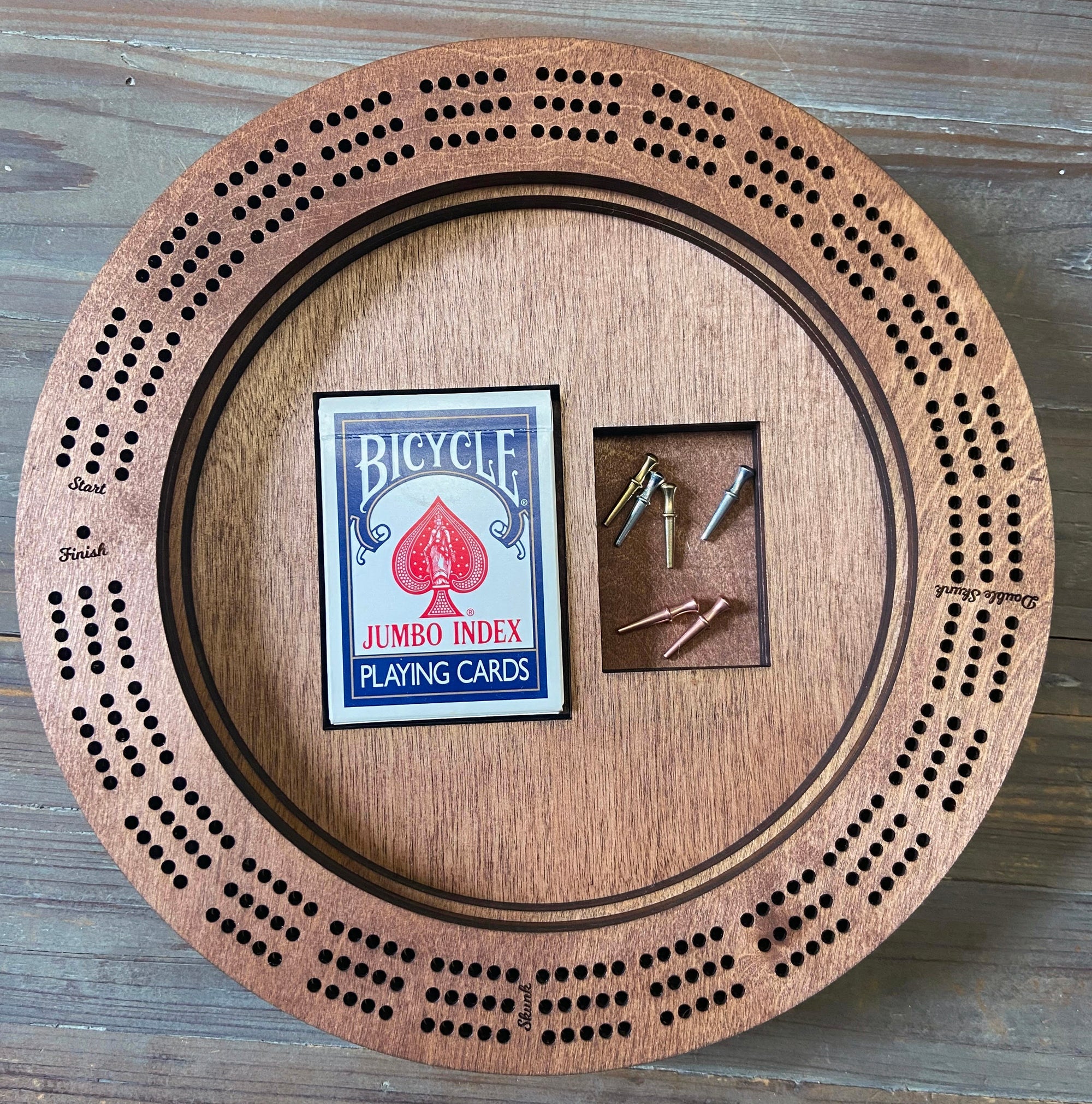 Sioux Cribbage board