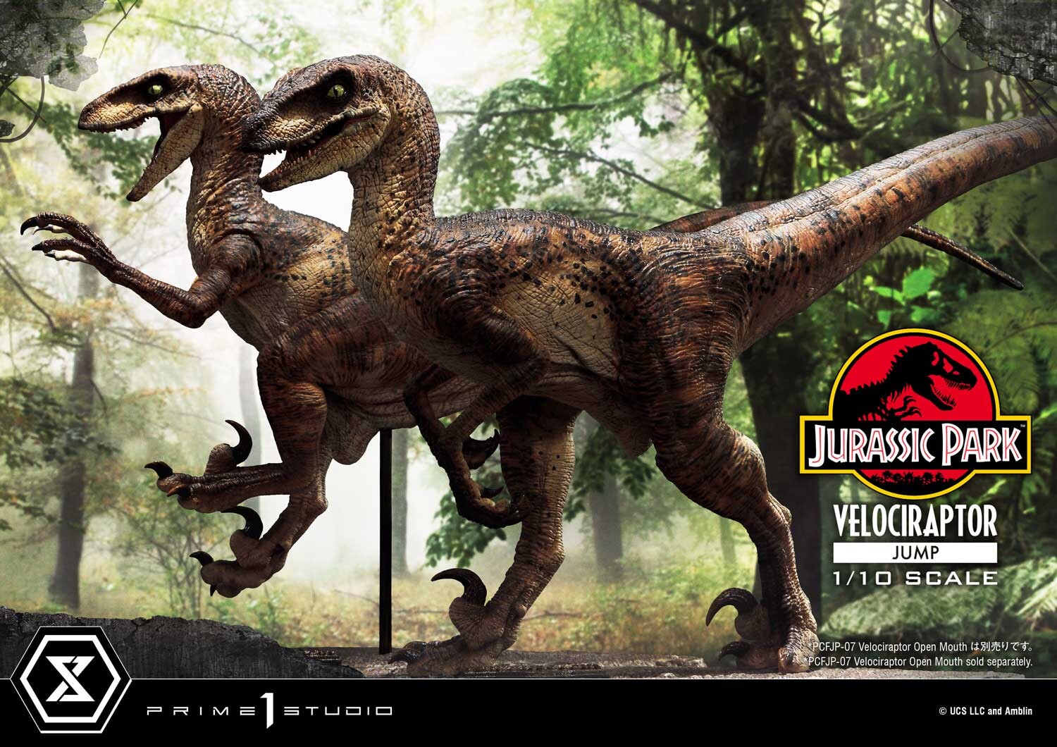 Jurassic Park - Velociraptor - Prime Collectible Figures PCFJP-06 - 1/10 - Jump (Prime 1 Studio)