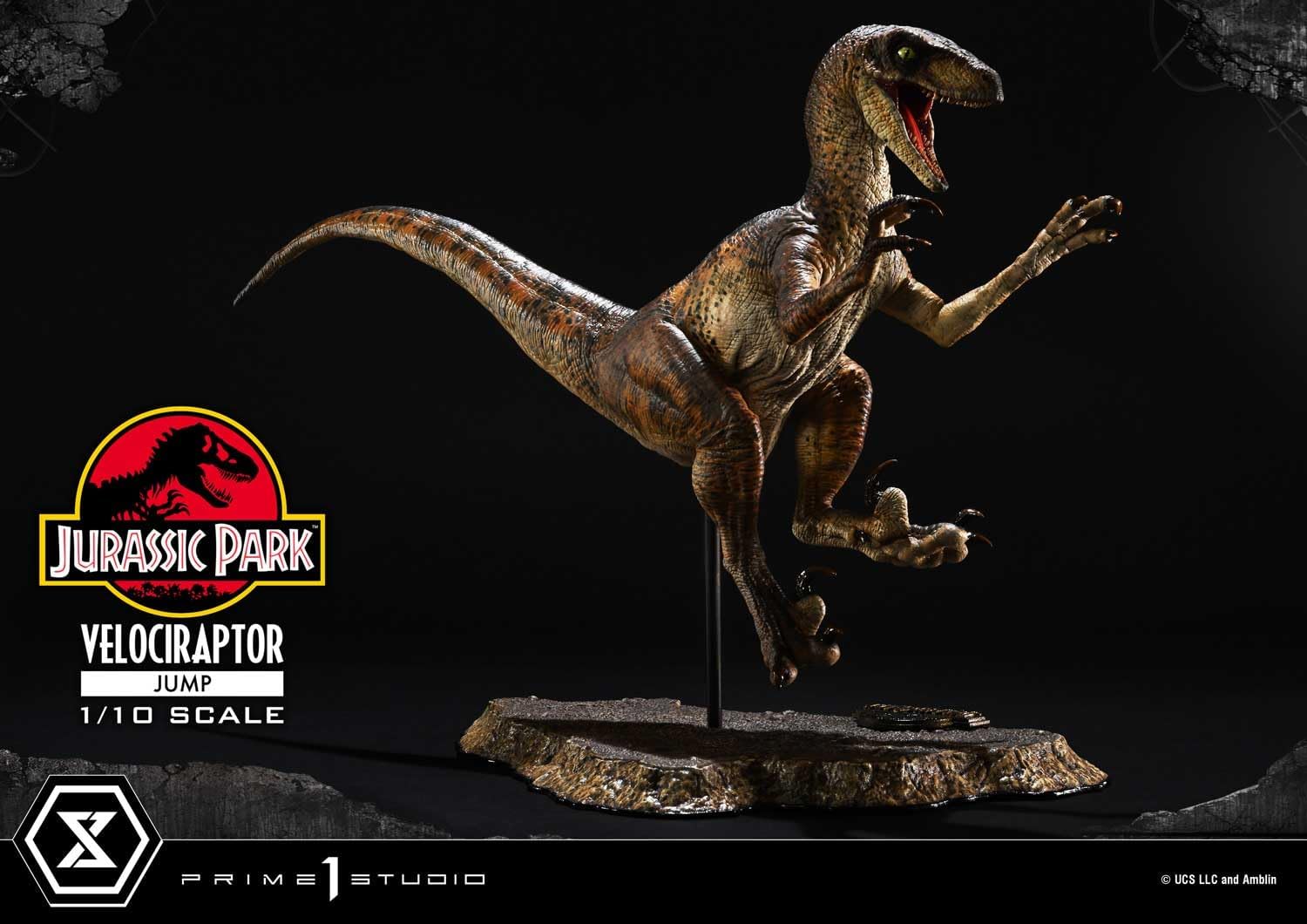 Jurassic Park - Velociraptor - Prime Collectible Figures PCFJP-06 - 1/10 - Jump (Prime 1 Studio)