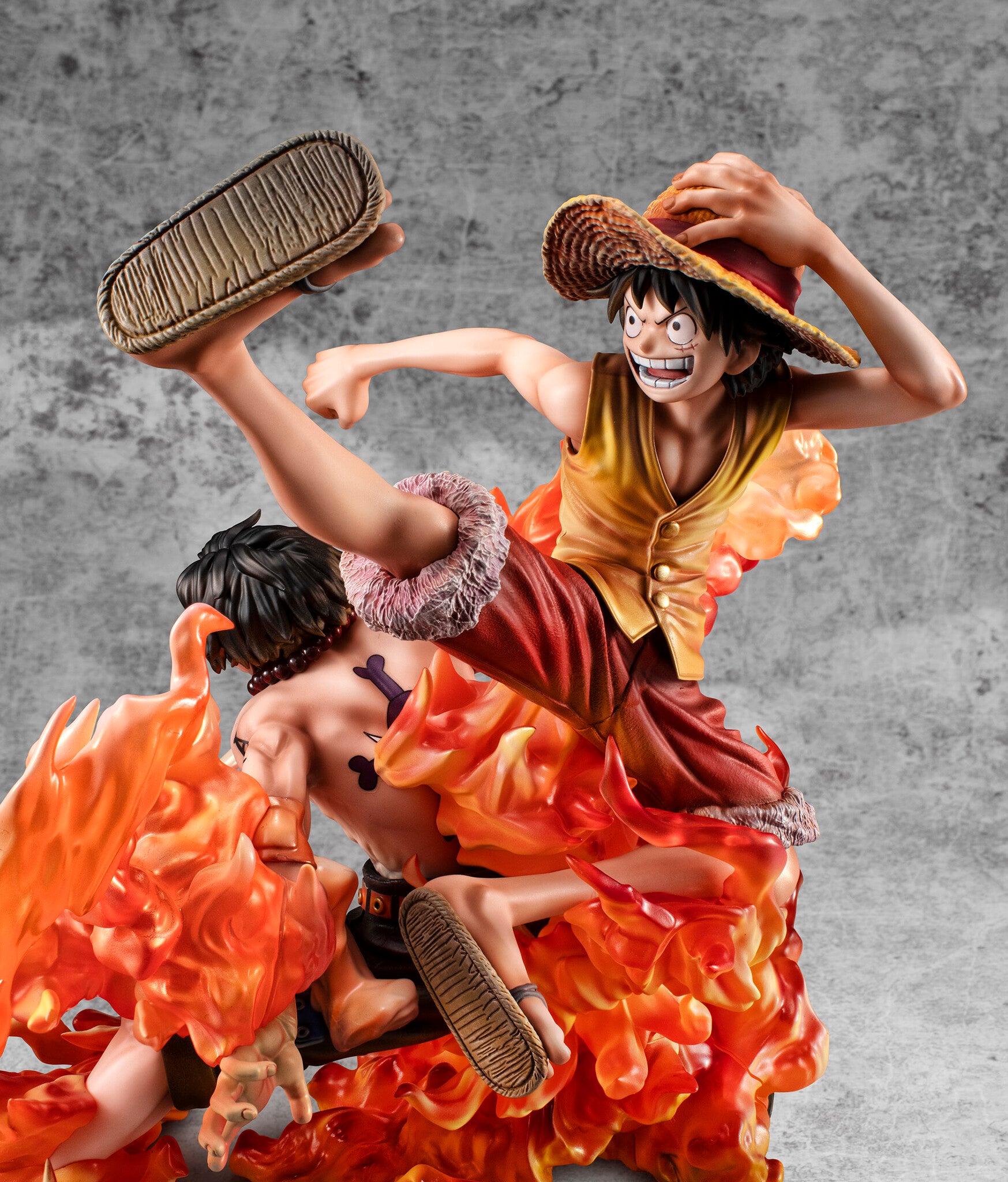 One Piece - Monkey D. Luffy - Portgas D. Ace - Portrait Of Pirates Maximum - Kyoudai no Kizuna, 20th LIMITED Ver. (MegaHouse) [Shop Exclusive]