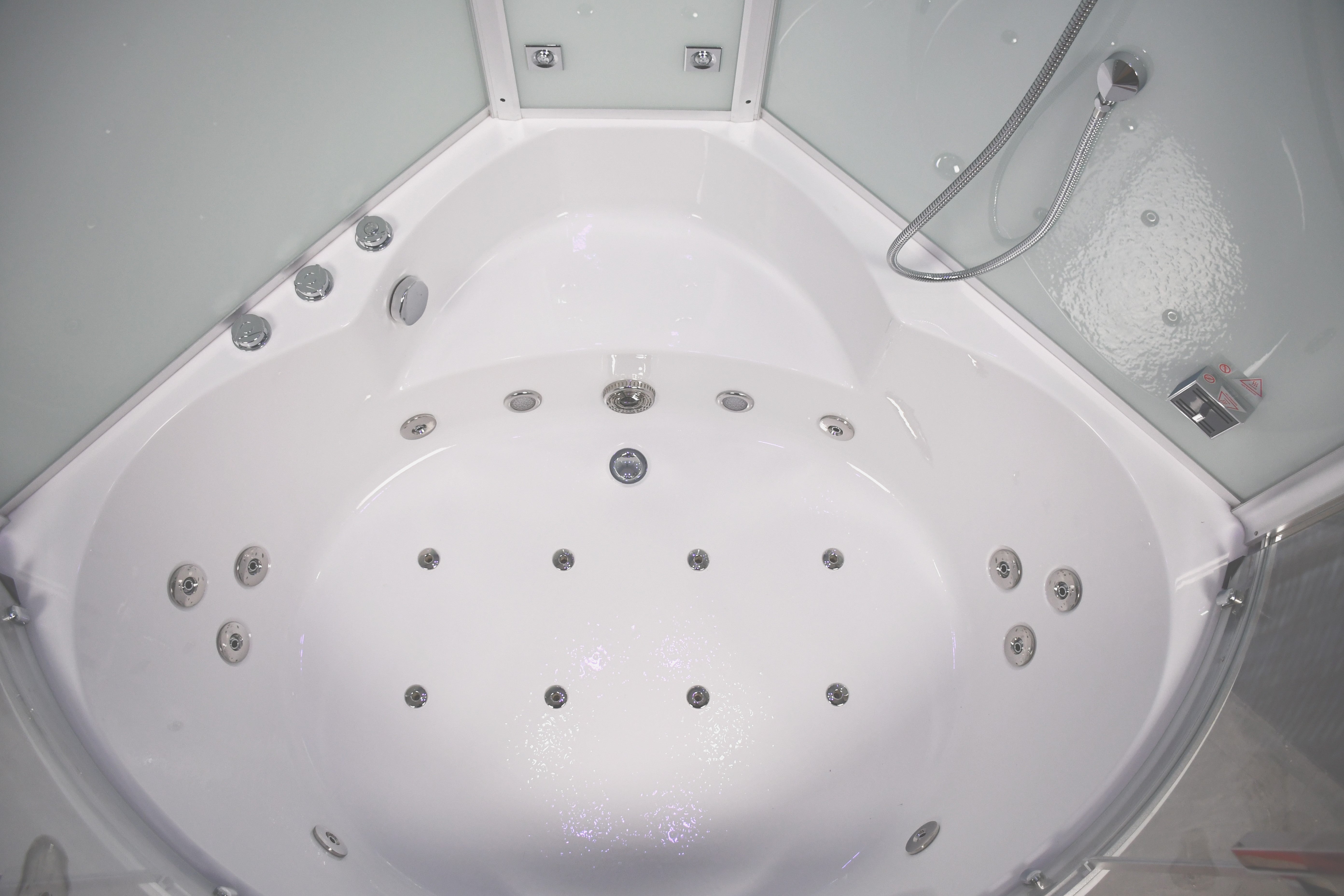 Platinum DA333F8 Steam Shower with Jetted Whirlpool Bathtub