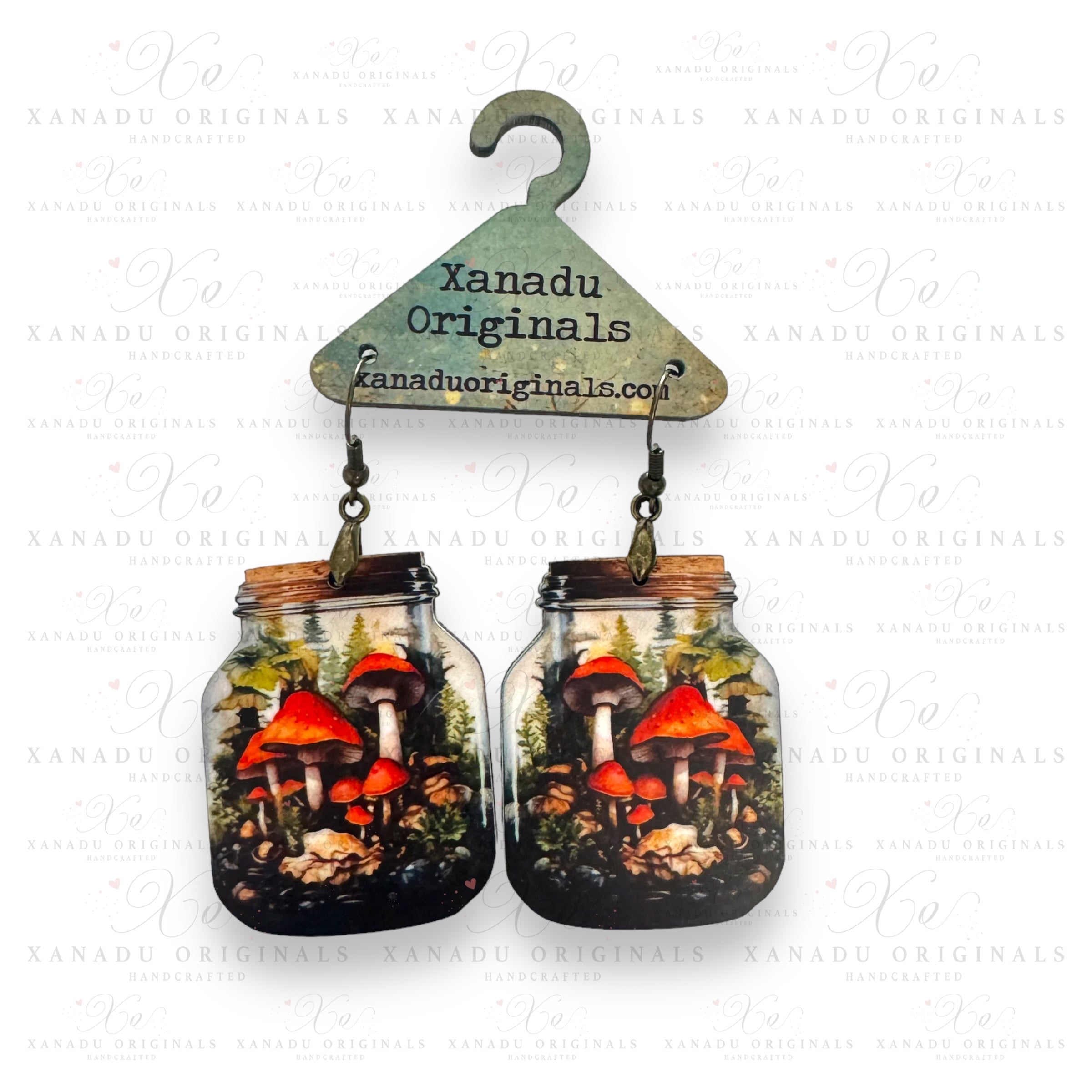 Mushroom Jar Earrings