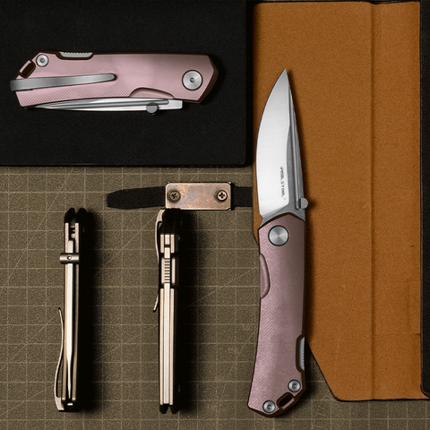 Real Steel Luna Maius EDC Urban lockback pocket knife