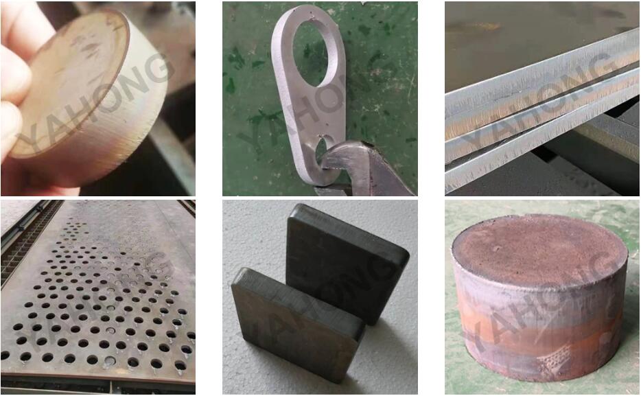mini gantry plasma cutting machine cut samples
