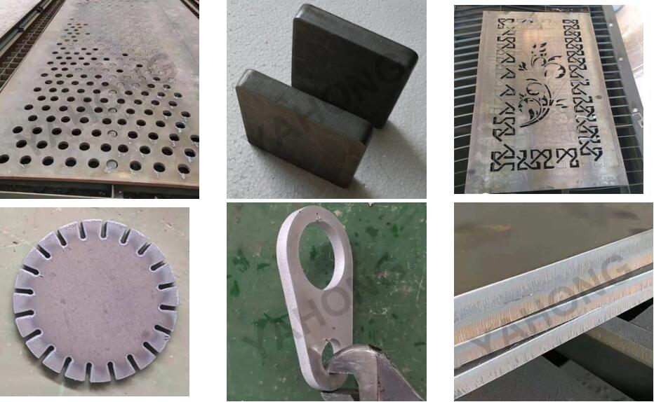 table cnc plasma cutting machine samples