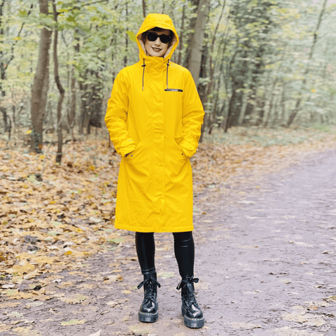 regenmantel extra lang damen