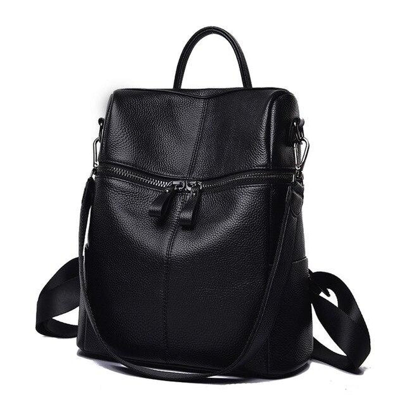 Dazzler Black Leather Backpack