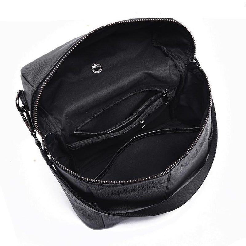 Dazzler Black Leather Backpack