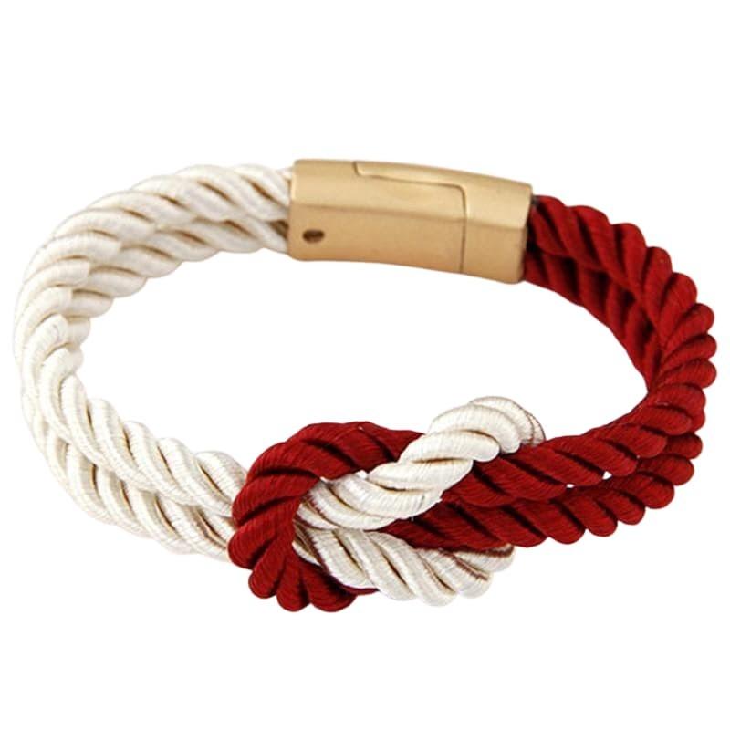 Dual-Toned Rope Bracelet