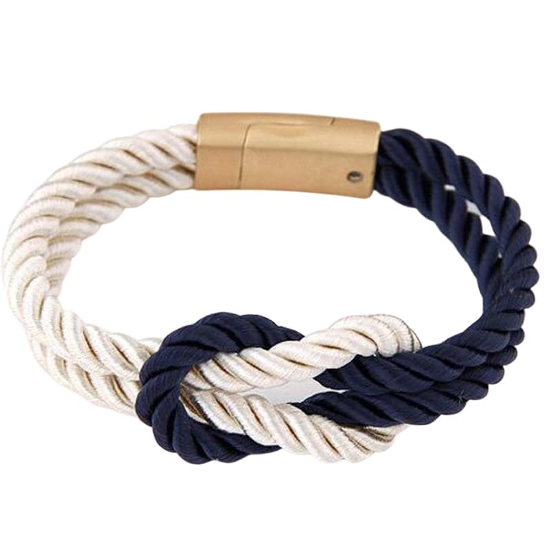 Dual-Toned Rope Bracelet