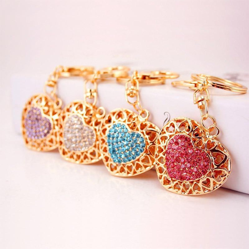 Intricate Heart Shaped Key Chain