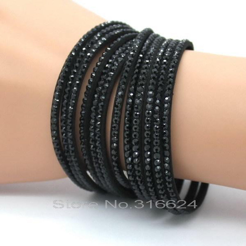 Multiple Strand Crystal Bracelets