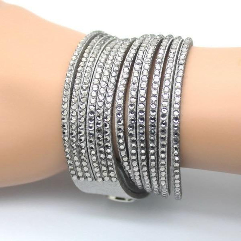 Multiple Strand Crystal Bracelets