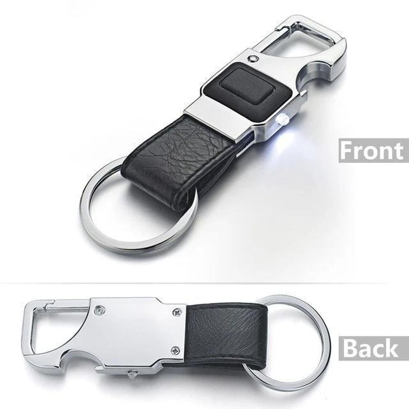 Torch And Bottle Opener Keychain