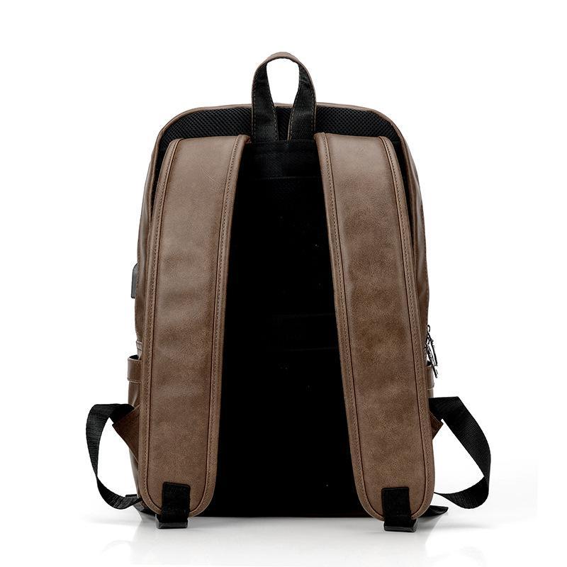 Vegan Leather Luxury Messenger Backpack