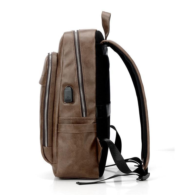 Vegan Leather Luxury Messenger Backpack