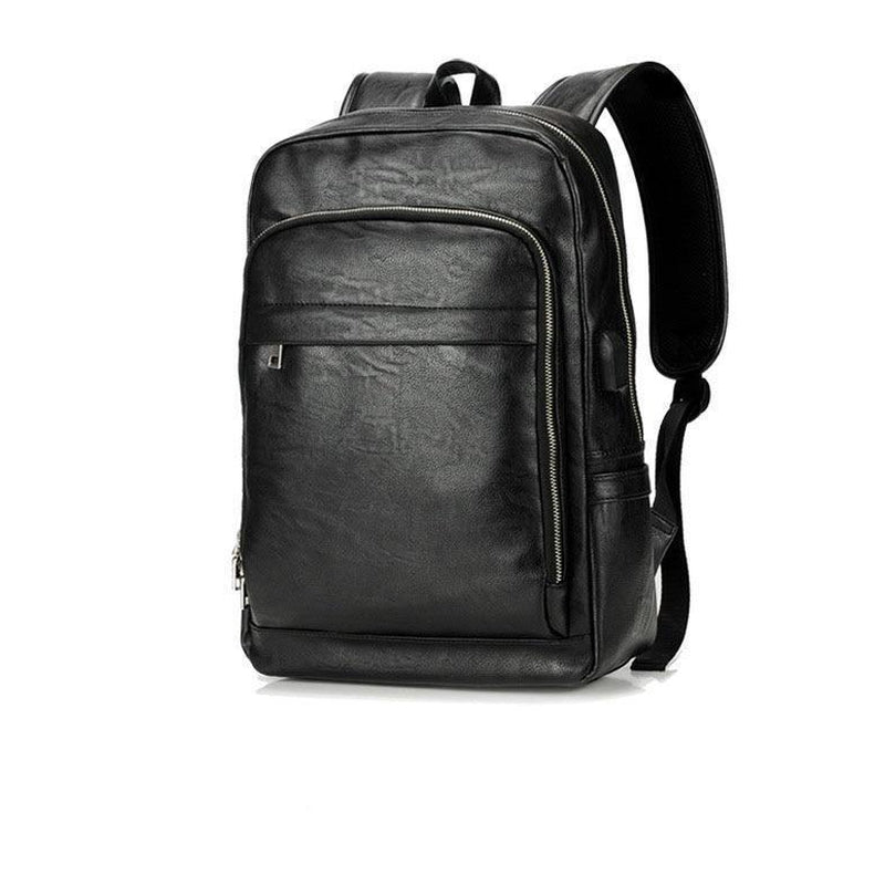 Vegan Leather Luxury Messenger Backpack