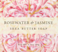 Greenwich Bay Shea Butter Lotion, Rosewater & Jasmine, 2 oz