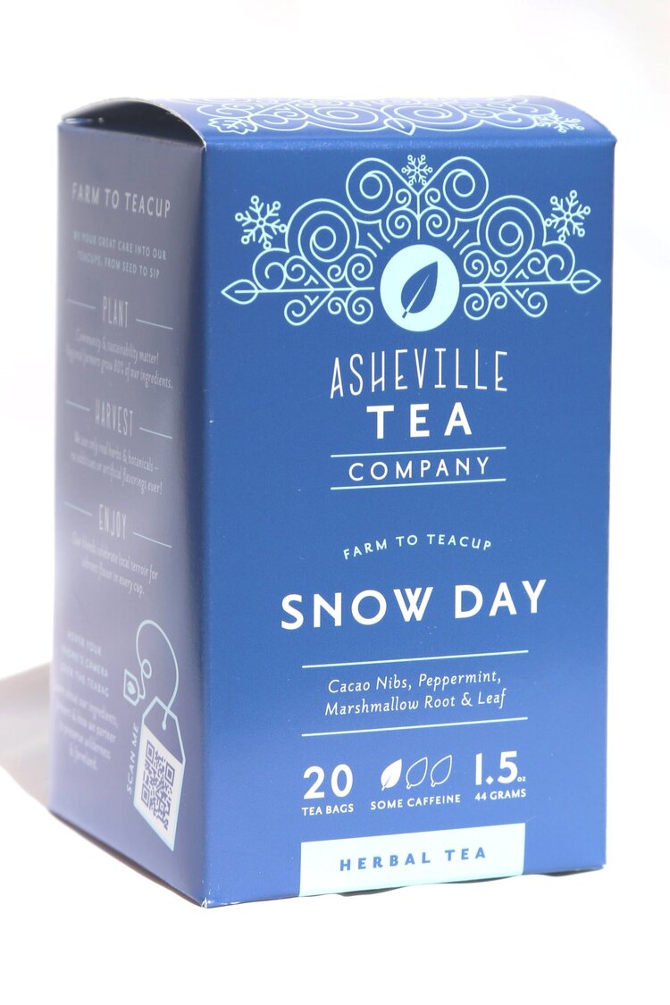 Asheville Tea Snow Day Tea Box, 20 tea bags