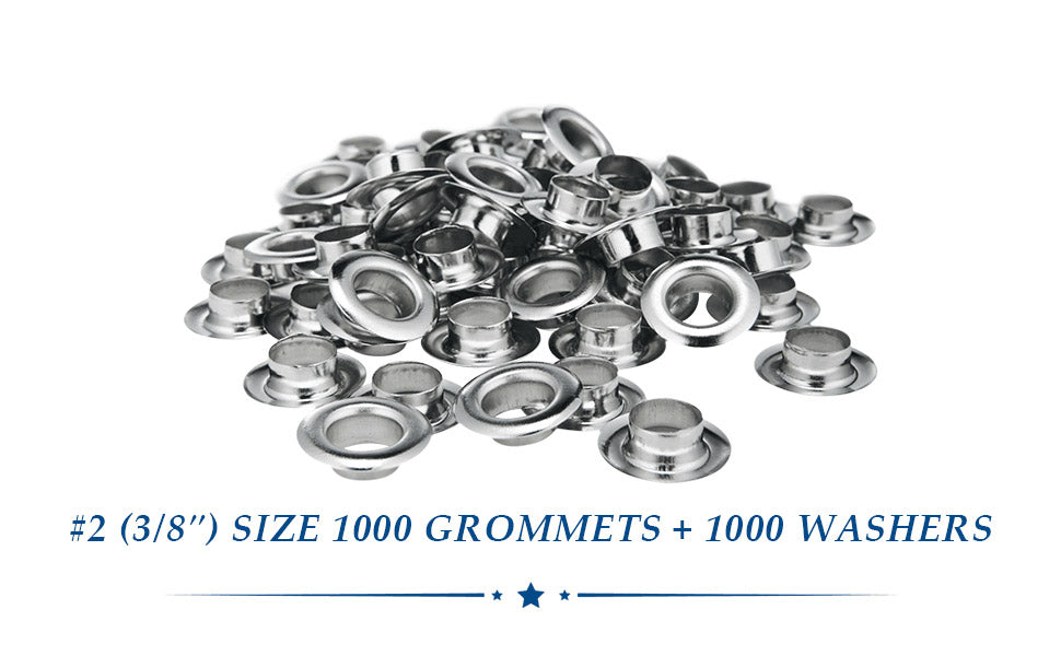 0.375“ 1000 Washers & 1000 Grommets