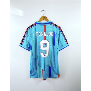 Retro Barcelona Away Soccer Football Jersey 1996/1997 Men Adult RONALDO #9