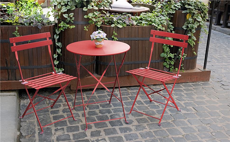 Metal Folding Bistro Set