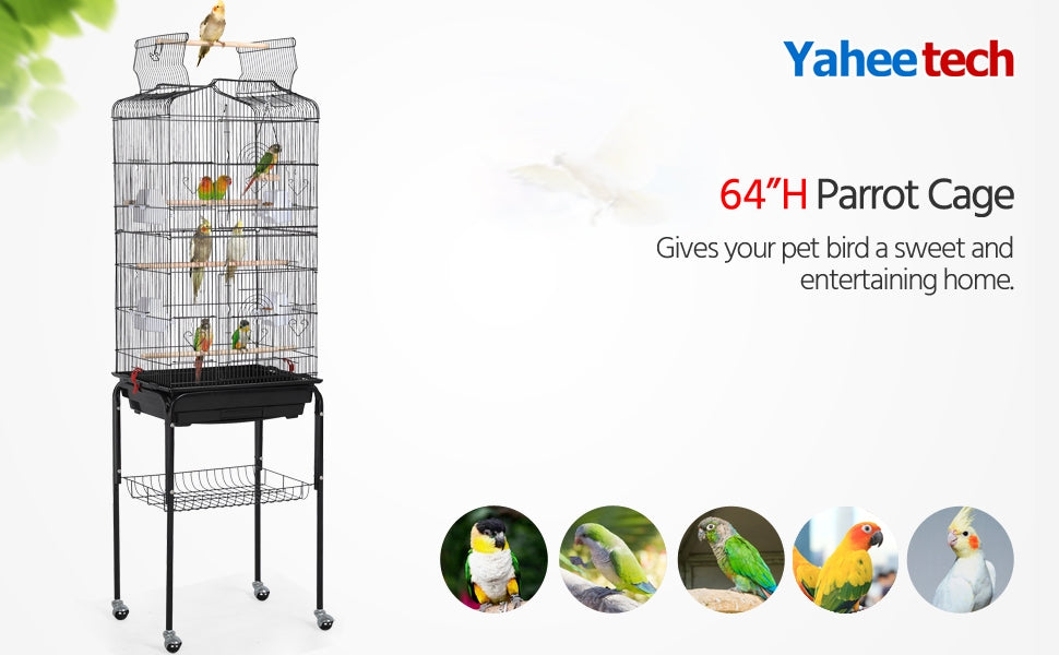 Small Parrot Parakeet Bird Cage