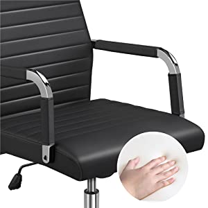 high back leather office chair