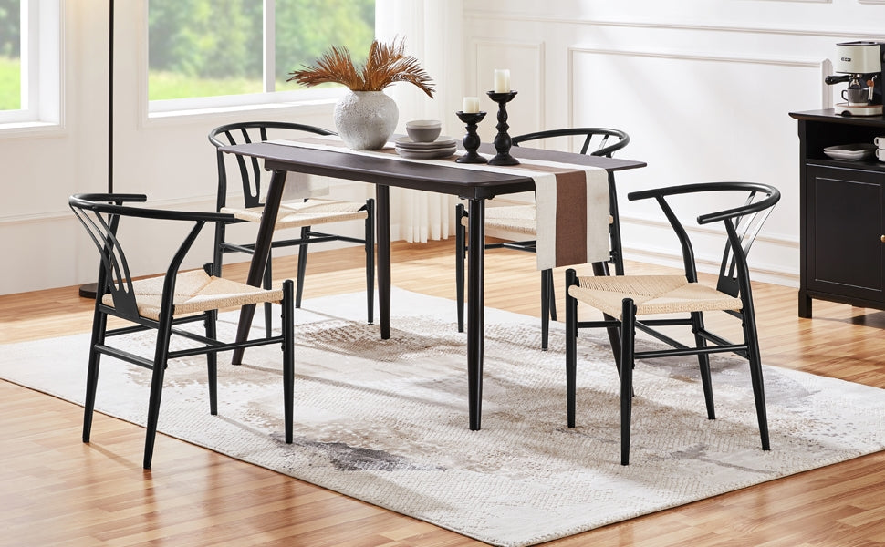 2PCS Weave Arm Chair