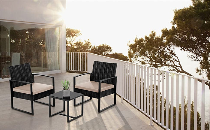 3 Pieces Patio Porch Furniture Sets