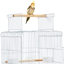 Open Top Rolling Parrot Bird Cage