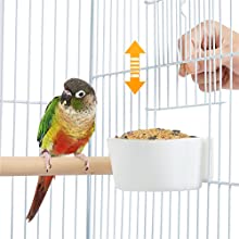 Open Top Rolling Parrot Bird Cage