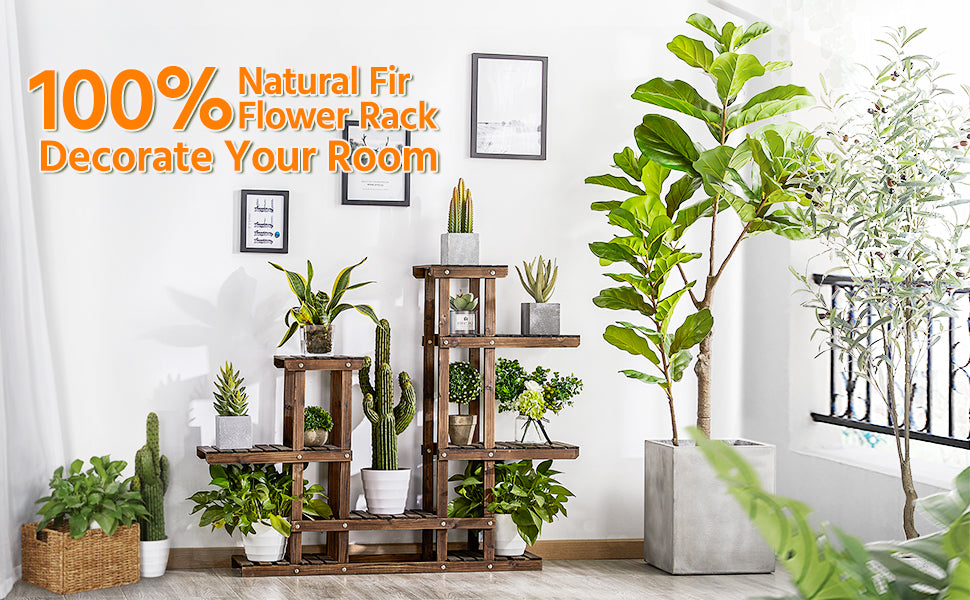 Wood Plant Stand