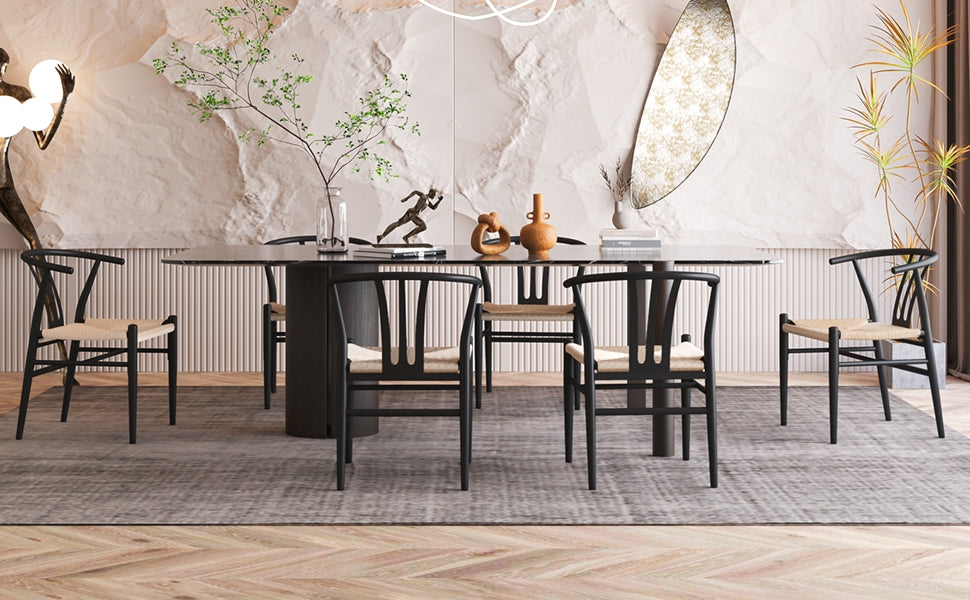 2PCS Weave Arm Chair