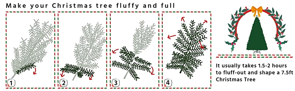 Artificial Full Christmas Spruce Tree