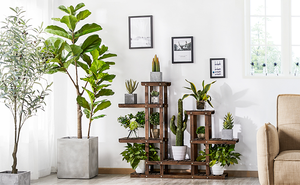 Wood Plant Stand
